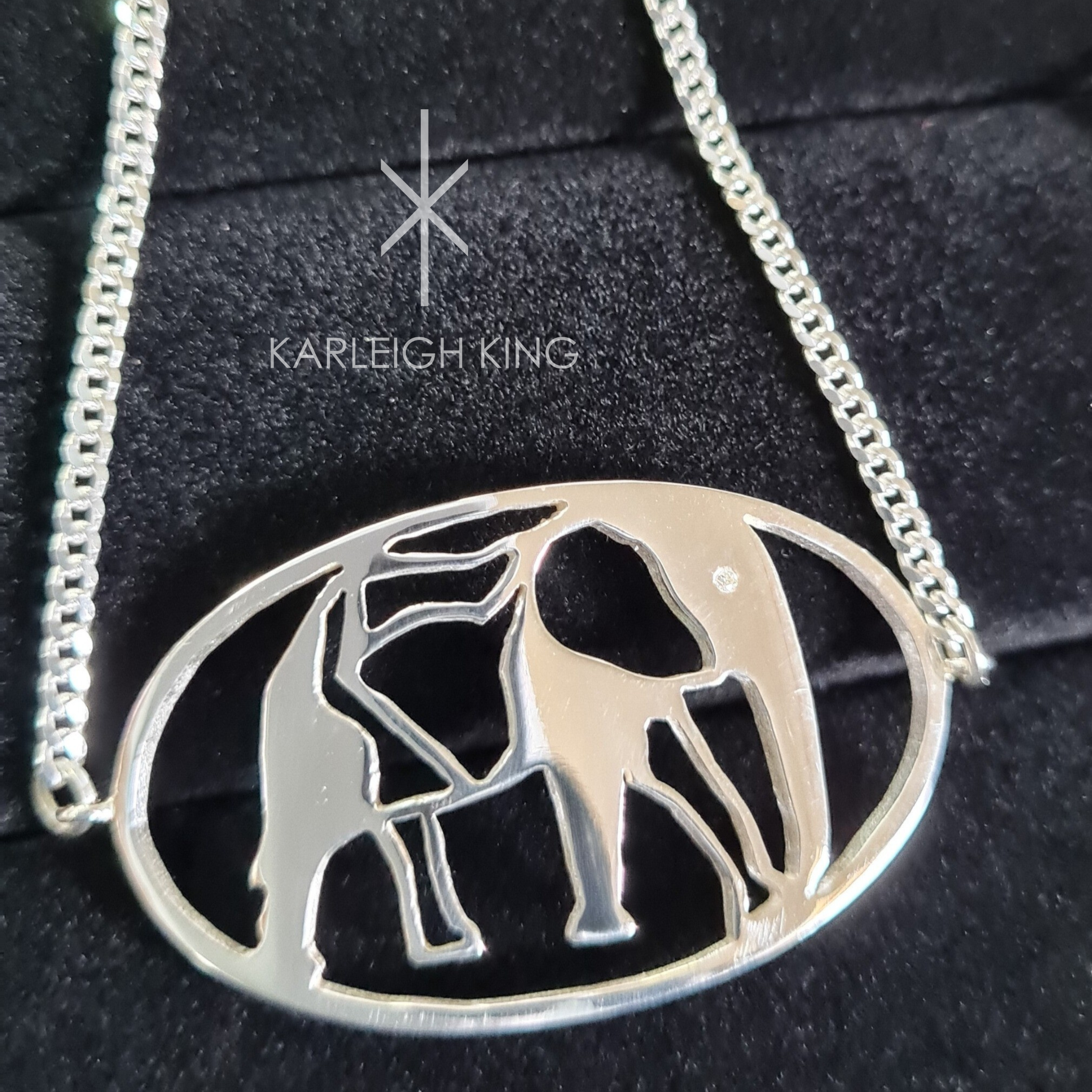 Sterling Silver Elephant Bracelet with Diamond Eye